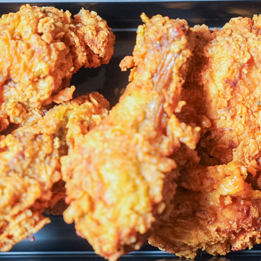 Fried Chicken (serves 8).