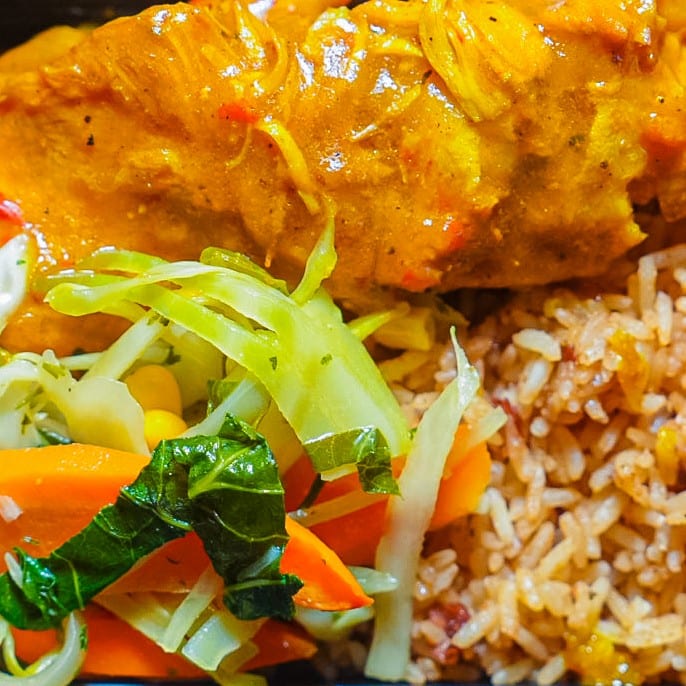 Lunch Special Curry Chicken.