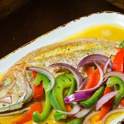 Steamed Fish.